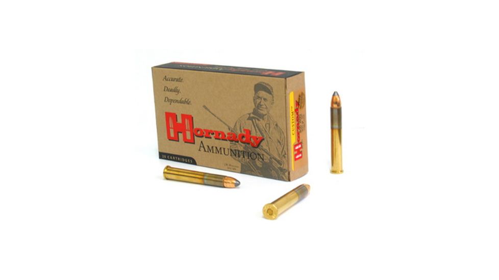 Hornady Custom .405 Winchester 300 grain InterLock SP Brass Cased Centerfire Rifle Ammo, 20 Rounds, 8241