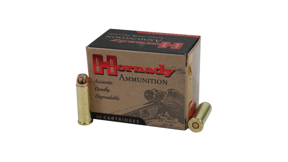 Hornady Custom .41 Remington Magnum 210 grain eXtreme Terminal Performance Brass Cased Centerfire Pistol Ammo, 20 Rounds, 9077