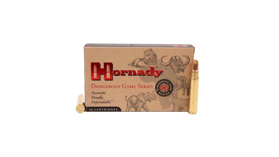 Hornady Dangerous Game .416 Ruger 400 grain Dangerous Game eXpanding Bonded Brass Cased Centerfire Rifle Ammo, 20 Rounds, 82667