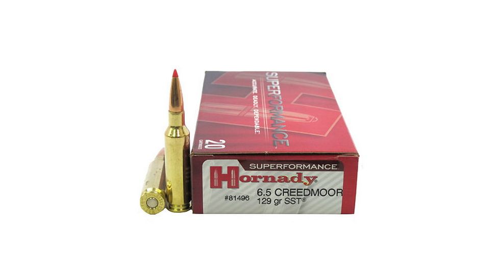 Hornady Superformance 6.5mm Creedmoor 129 grain Super Shock Tip Brass Cased Centerfire Rifle Ammo, 20 Rounds, 81496