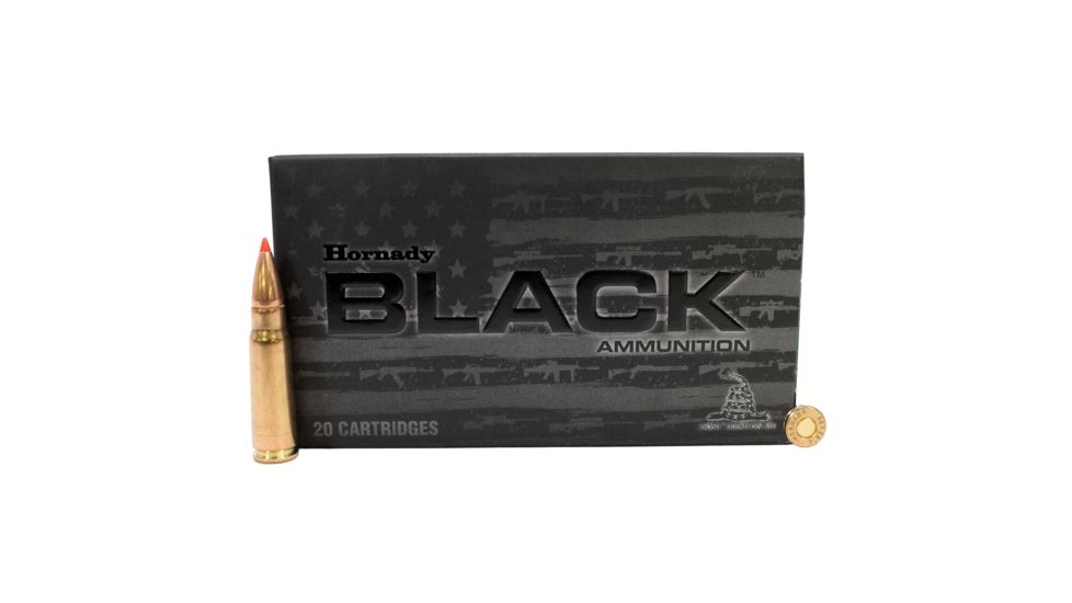 Hornady BLACK 7.62x39mm 123 grain Super Shock Tip Brass Cased Centerfire Rifle Ammo, 20 Rounds, 80784