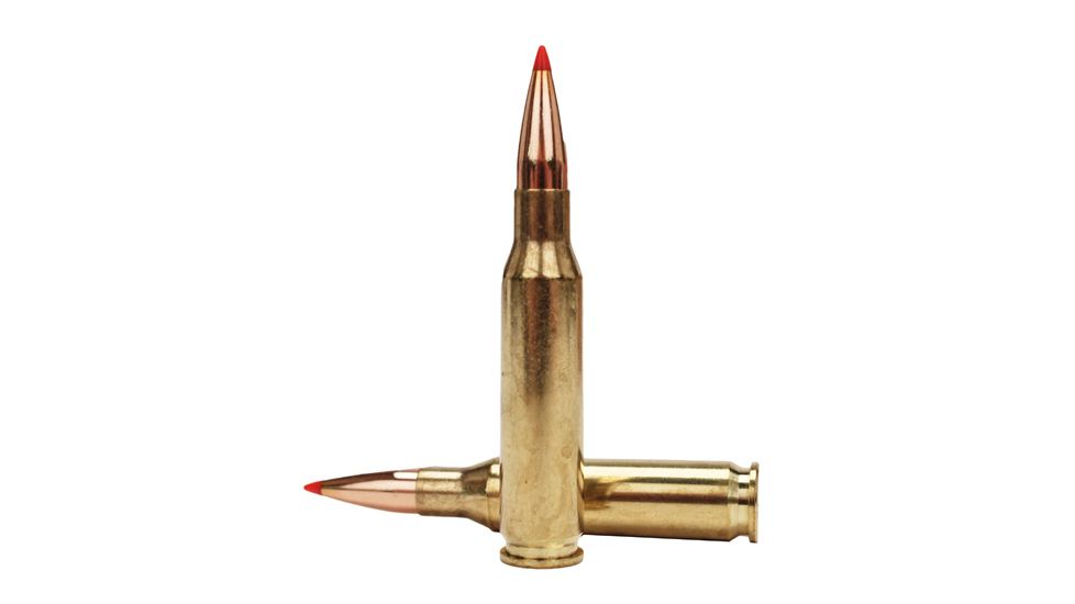 Hornady Custom 7mm-08 Remington 120 grain Super Shock Tip Brass Cased Centerfire Rifle Ammo, 20 Rounds, 80572