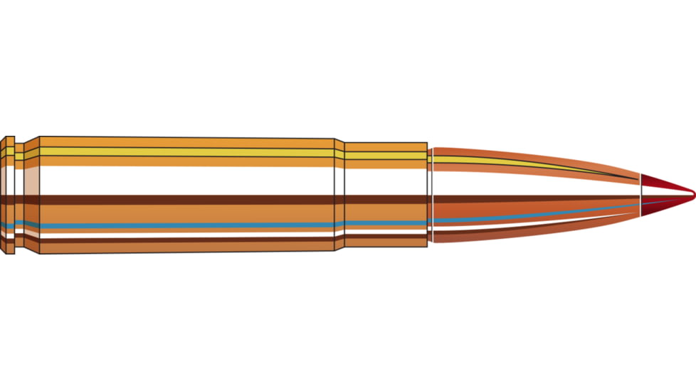 Hornady Ammo Custom, .300 Blackout, 110 Grain, Centerfire Rifle Ammo, CX Polymer Tip, 20 Rounds, 808794