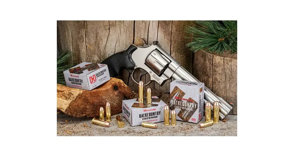 Hornady Backcountry Defense .357 Magnum 165 Grain Dangerous Game Handgun Brass Cased Pistol Ammunition, 25 Rounds, 90608