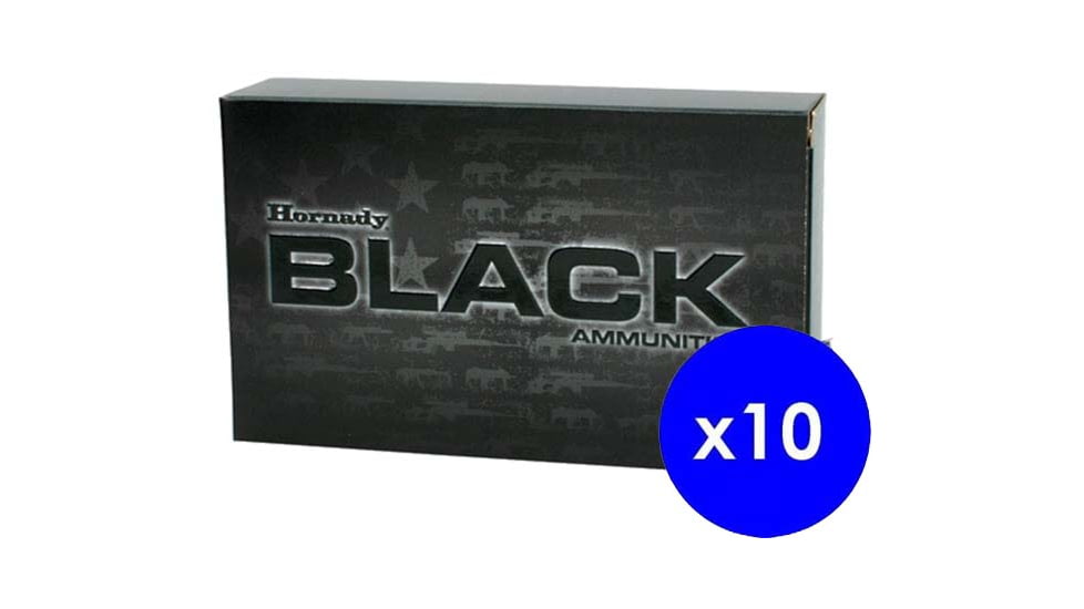 Hornady BLACK .22 ARC 75 Grain ELD Match Brass Cased Rifle Ammo, 200 Rounds, 81541-KIT1