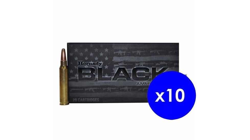 Hornady BLACK 5.56x45mm NATO 75 grain InterLock HD SBR Brass Cased Centerfire Rifle Ammo