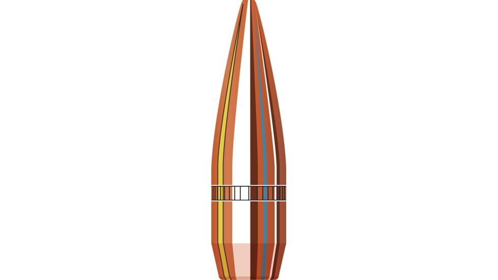 Hornady Match Rifle Bullets, .30 Caliber, 155 grain, Boat Tail Hollow Point BTHP, 2000 Bullet, 3039C