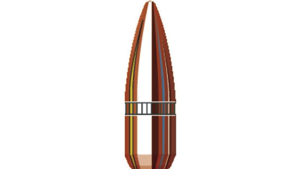 Hornady Bullets, .22 cal, 55 grain, Full Metal Jacket Boat Tail w/Cannelure, 0.224 inch Diameter, 1000-Rounds, 22672