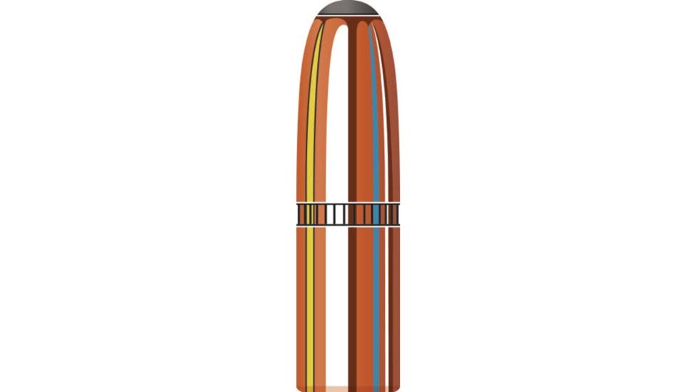 Hornady Bullets, .25 cal, 117 grain, Round Nose, 0.257 inch Diameter, 100-Rounds, 2550