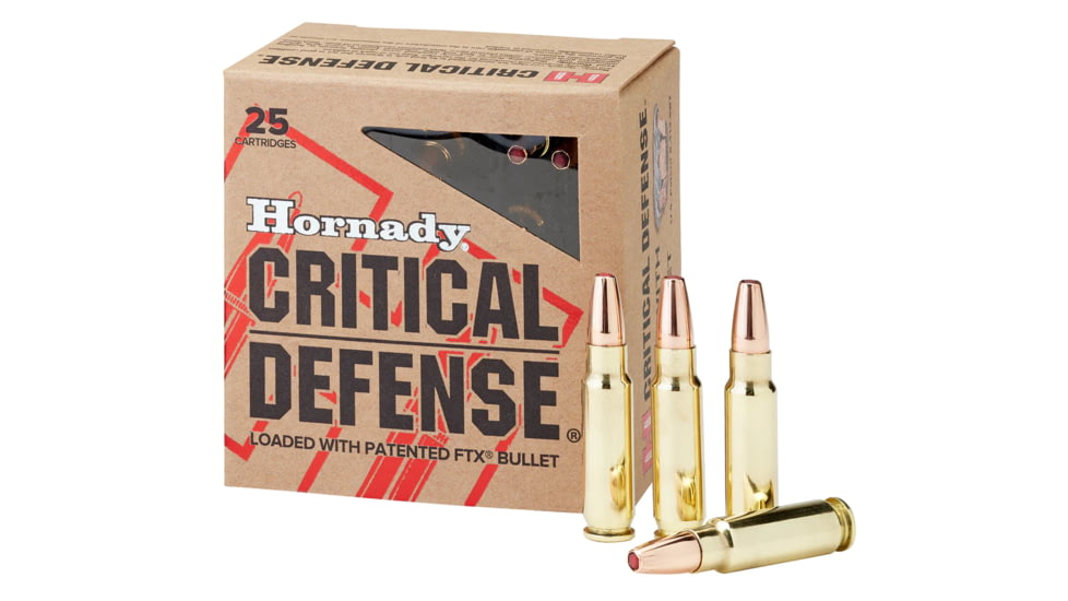 Hornady Critical Defense, 5.7x28mm, 40 Grain, FTX Centrefire, Rifle Ammo, 25 Rounds, 90000-25RD