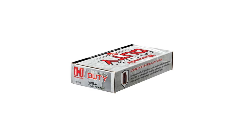 Hornady Critical Duty 40 Sw 175gr Flexlock 50rd 10bx/cs