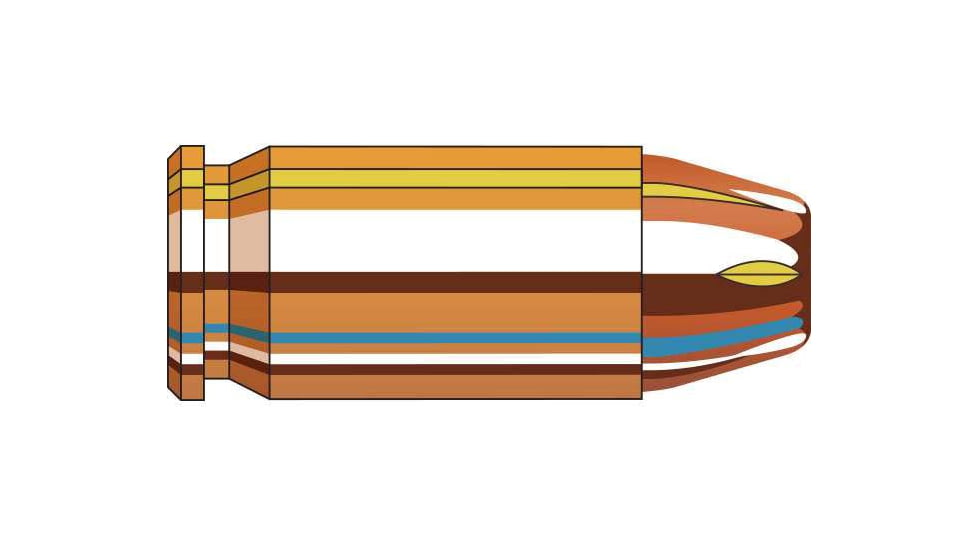 Hornady Custom .45 ACP +P 230 grain eXtreme Terminal Performance Brass Cased Centerfire Pistol Ammo, 20 Rounds, 9096