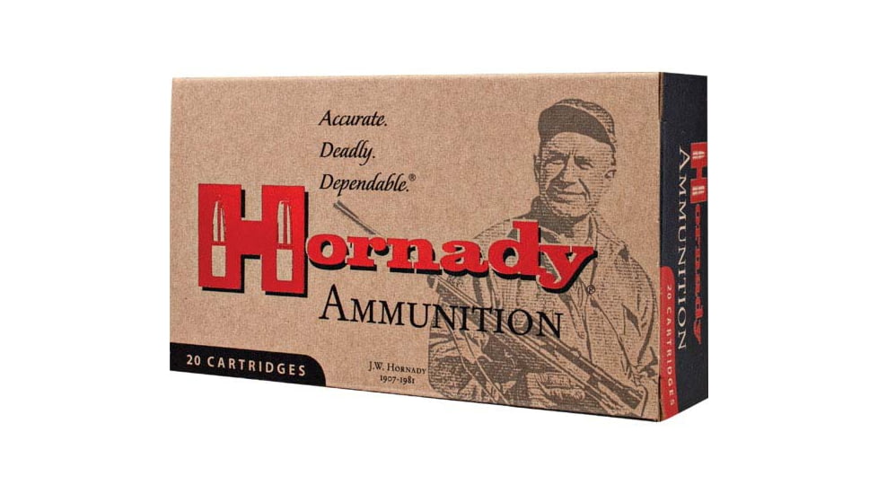 Hornady Custom .223 Remington 55 grain InterLock SP Brass Cased Centerfire Rifle Ammo, 50 Rounds, 80255