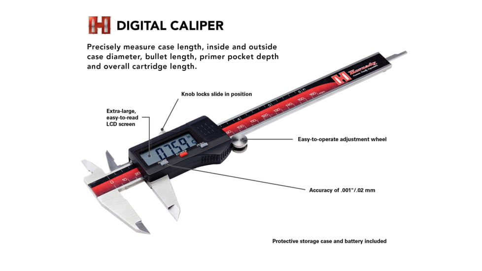 Hornady Digital Caliper in Protective Case