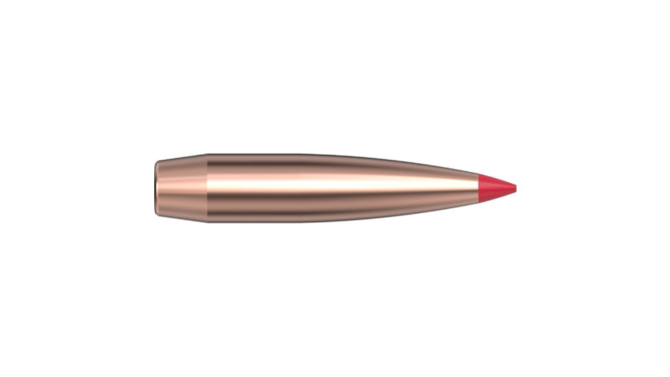 Hornady ELD-VT .257 Caliber Rifle Bullets, 95 Grain, Polymer Tipped Boat Tail, 100 Bullets, 25412