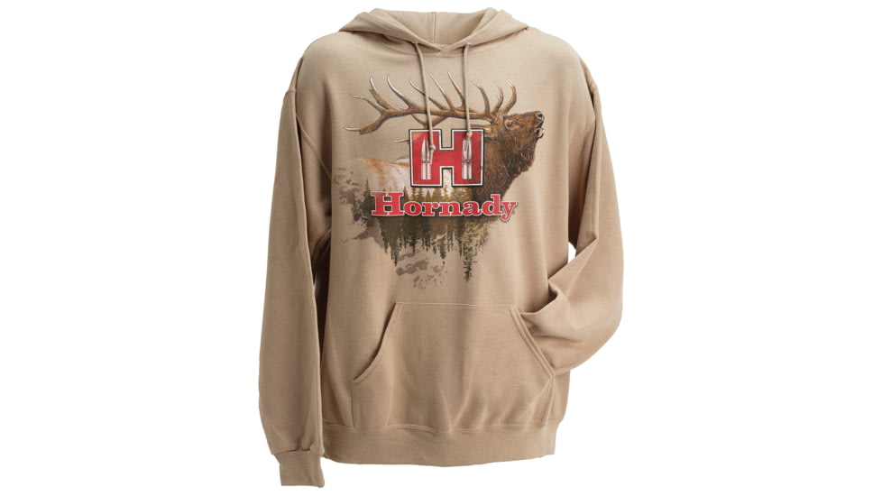 Hornady Elk Hoodie - Mens Medium Tan/Khaki, 99612M
