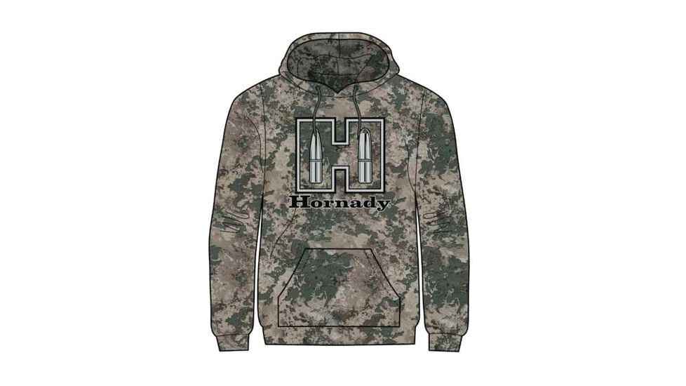 Hornady Fleece Hoodie, Camo, Medium, 99596M