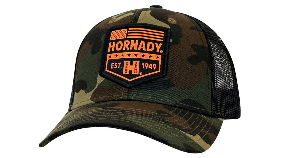 Hornady Patch Hat - Men's, One Size, Camo/White, 30460