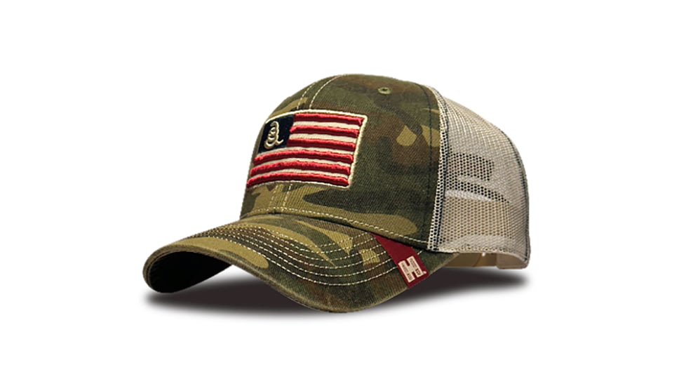 Hornady Gear Trucker - Men's Camo American Flag Patch, 33300