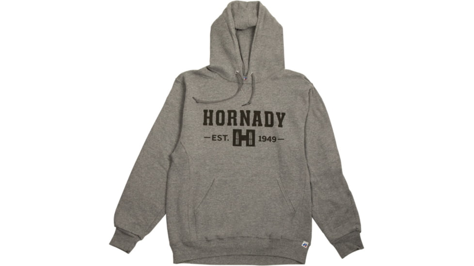 Hornady Gray Hoodie - Men's, Gray, 4XL, 99595XXXXL