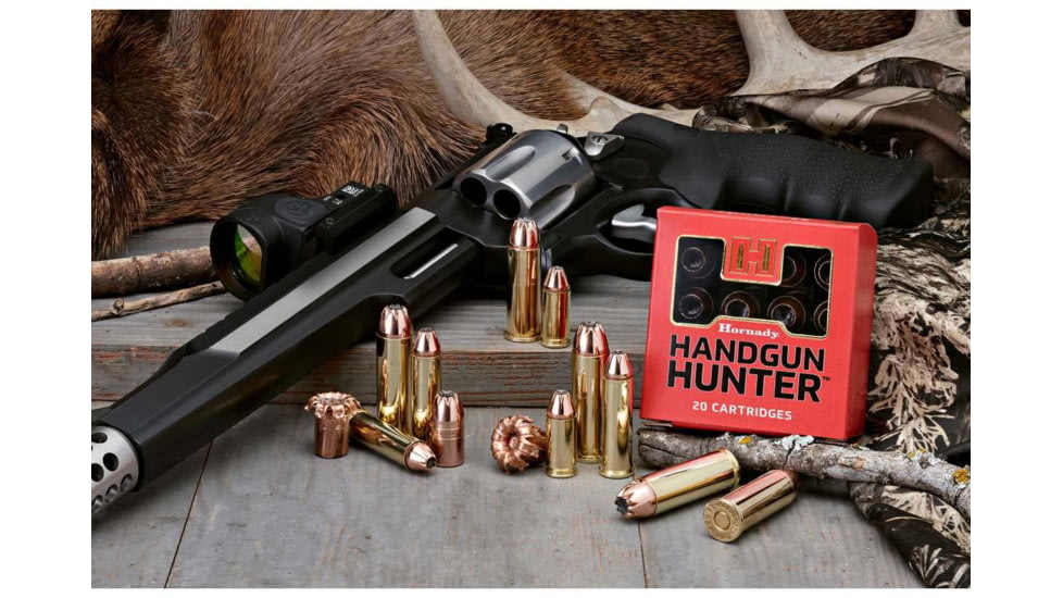 Hornady Handgun Hunter 500 S&amp;W 300 Grain Monoflex Brass Pistol Ammo, 20 Rounds, 9251