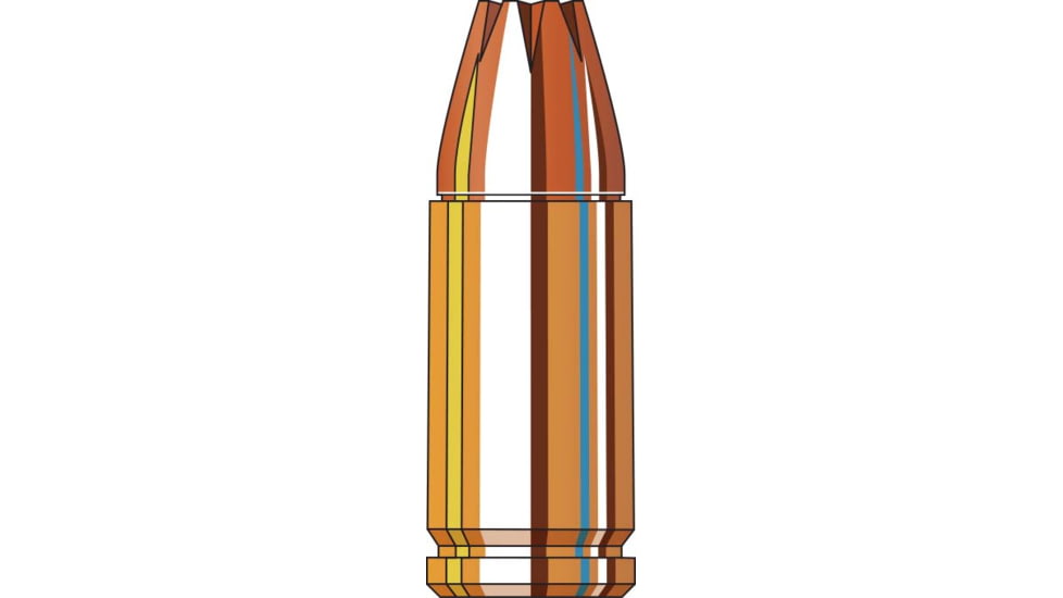 Hornady Handgun Hunter 9 mm Luger +P 115 grain MonoFlex Brass Cased Centerfire Pistol Ammo, 25 Rounds, 90281
