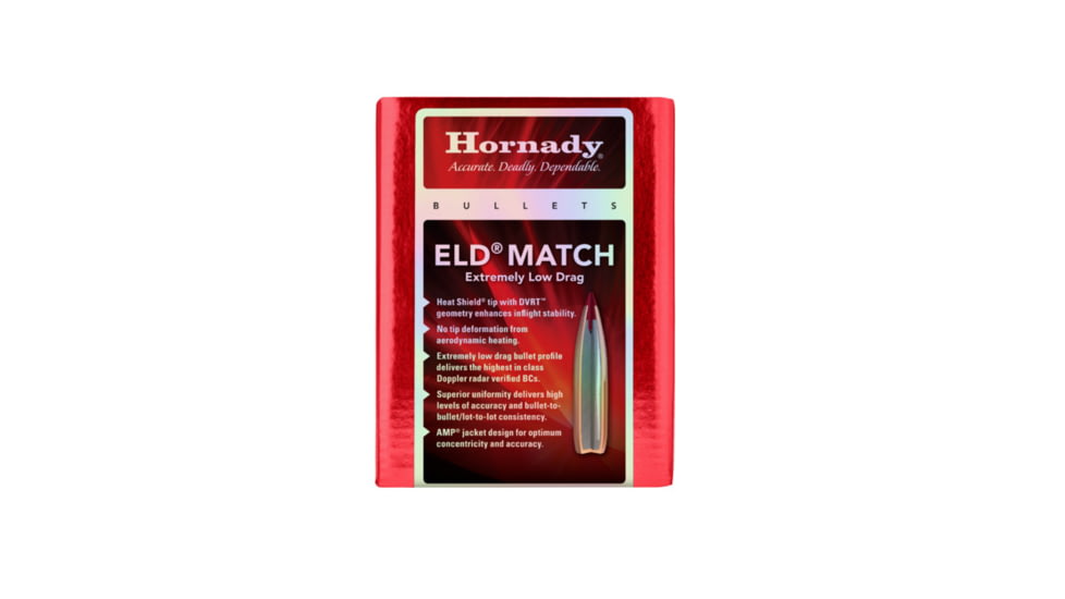 Hornady ELD Match 6mm/.264 140 Grain Bullet, 500