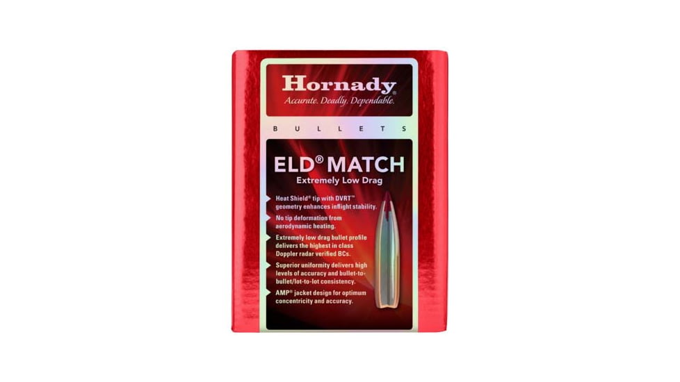 Hornady ELD Match 6mm/.264 140 Grain Bullet, 500