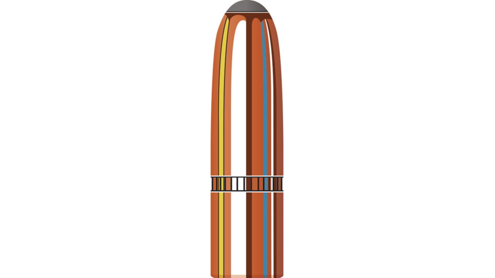 Hornady Interlock Traditional Rifle Bullets, 338 Cal .338 250 Gr RN Interlock, 3330
