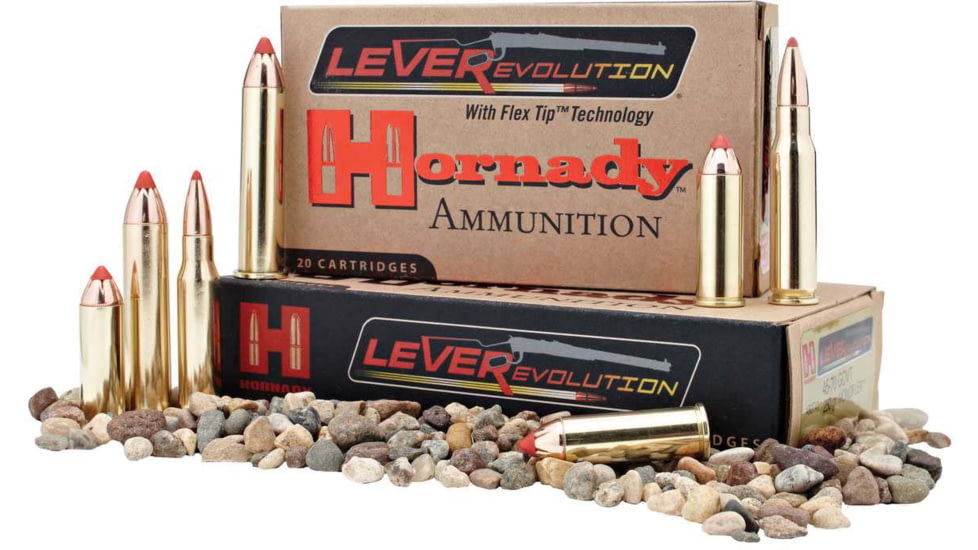 Hornady LEVERevolution 7-30 Waters 120 grain Flex Tip eXpanding Brass Cased Centerfire Rifle Ammo, 20 Rounds, 81569