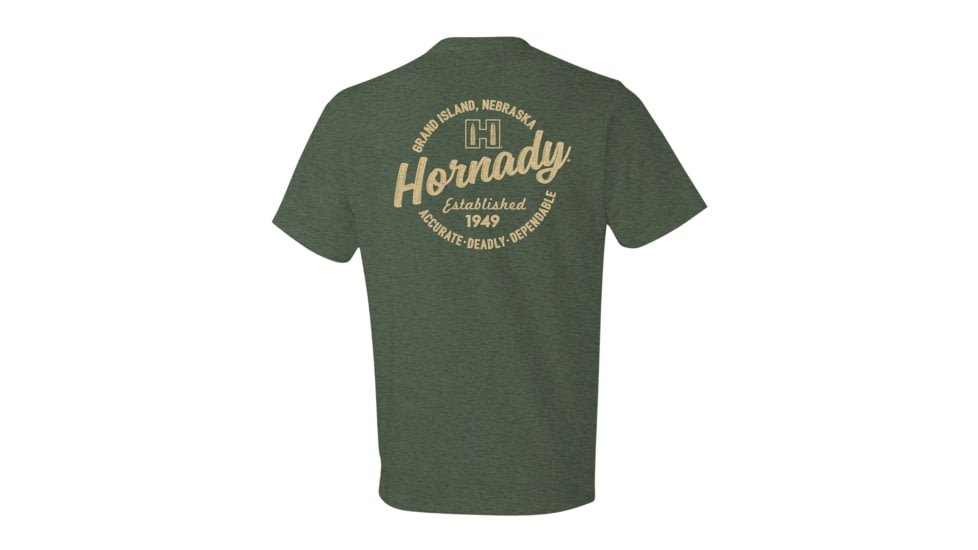 Hornady Logo Stamp T-Shirt - Men's, Military Green, Large, 31433