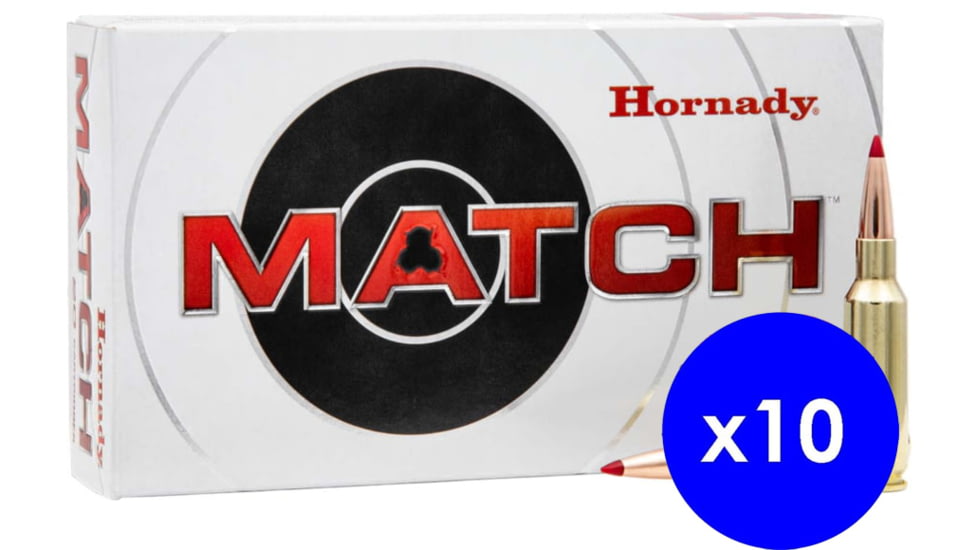 Hornady Match .224 Valkyrie 88 grain Extremely Low Drag Match Brass Cased Centerfire Rifle Ammo, 200 Rounds
