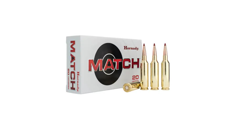 Hornady Match 25 Creedmoor 134 Grain ELD Brass Cased Rifle Ammo, 20 Rounds, 81421
