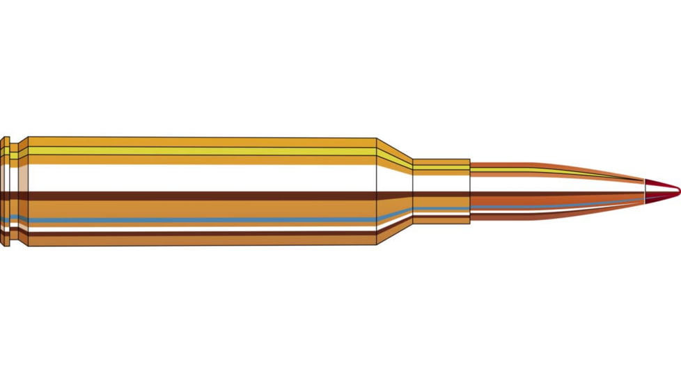 Hornady Match 7MMPRC 180 Grain ELD Brass Riffle Ammo, 20 Rounds, 80711