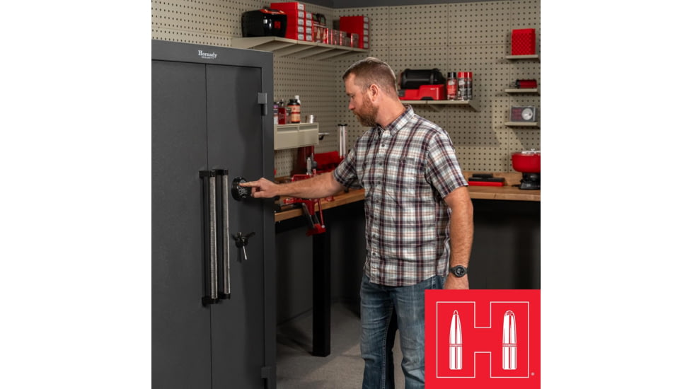 Hornady Mobilis Gun Safe, Single Door, 22 x 59 x 18 in, Black/Gray, 95070