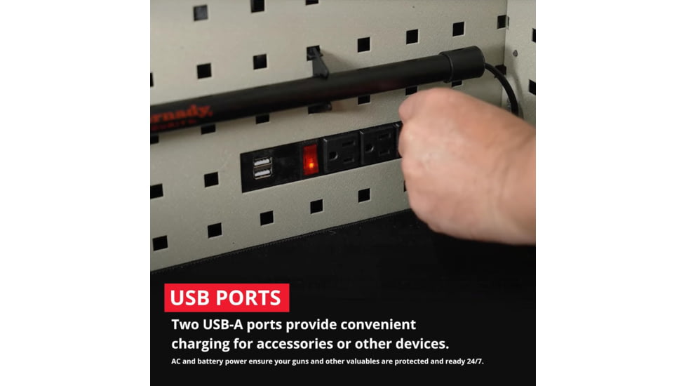 Hornady Mobilis Gun Safe, Single Door, 22 x 59 x 18 in, Black/Gray, 95070