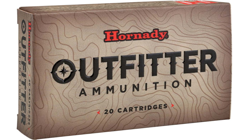 Hornady Outfitter .300 Winchester Magnum 180 grain Gilding Metal eXpanding Brass Cased Centerfire Rifle Ammo, 20 Rounds, 82197