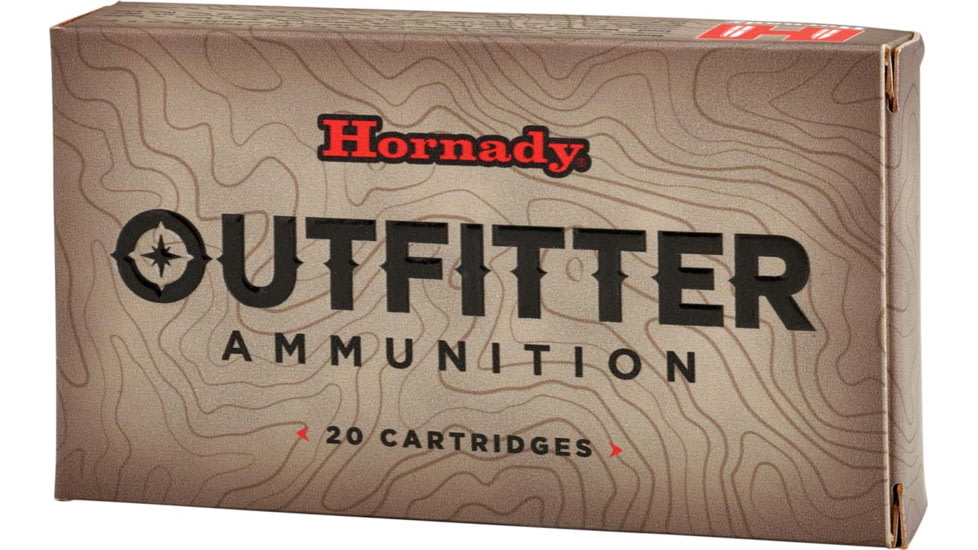 Hornady Outfitter .300 Weatherby Magnum 180 grain Gilding Metal eXpanding Brass Cased Centerfire Rifle Ammo, 20 Rounds, 82212