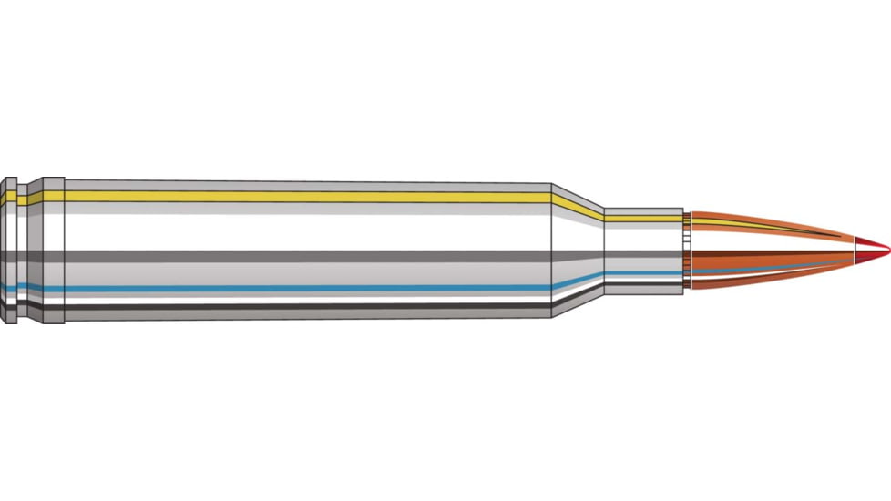 Hornady Outfitter 7mm Remington Magnum 150 grain Gilding Metal eXpanding Brass Cased Centerfire Rifle Ammo, 20 Rounds, 80611