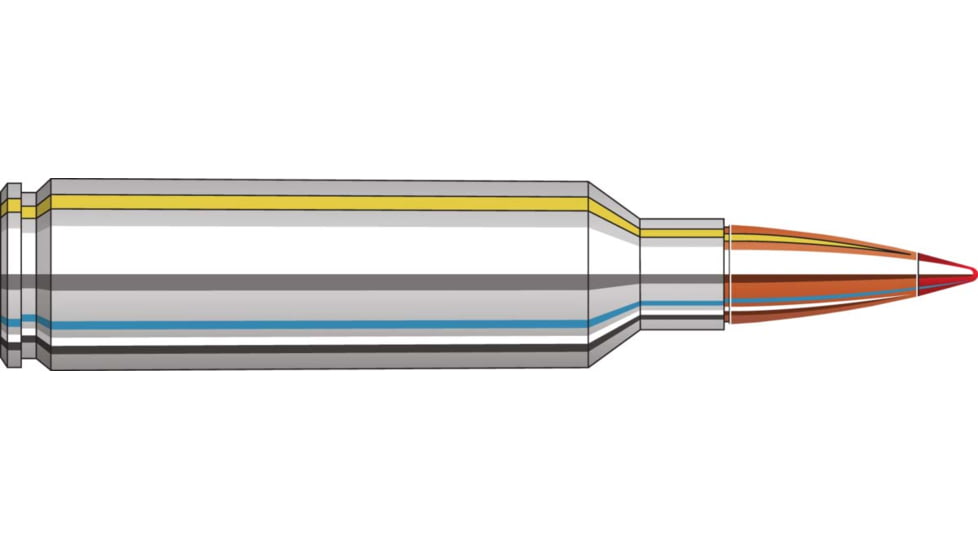 Hornady Outfitter 7mm Winchester Short Magnum 150 grain Gilding Metal eXpanding Brass Cased Centerfire Rifle Ammo, 20 Rounds, 80551