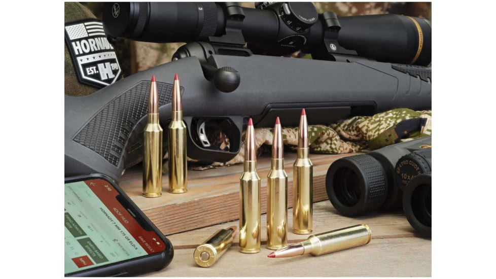 Hornady Precision Hunter 7MMPRC 175 Grain ELD-X Brass Riffle Ammo, 20 Rounds, 80712