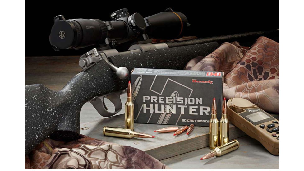 Hornady Precision Hunter .243 Winchester 90 grain Extremely Low Drag - eXpanding Brass Cased Centerfire Rifle Ammo, 20 Rounds, 80462