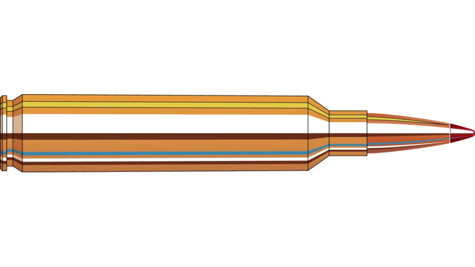 Hornady Precision Hunter .28 Nosler 162 grain Extremely Low Drag - eXpanding Brass Cased Centerfire Rifle Ammo, 20 Rounds, 8069
