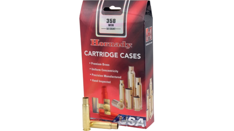 Hornady Rifle Cartridge Cases, 358 Win, Unprimed, 8741