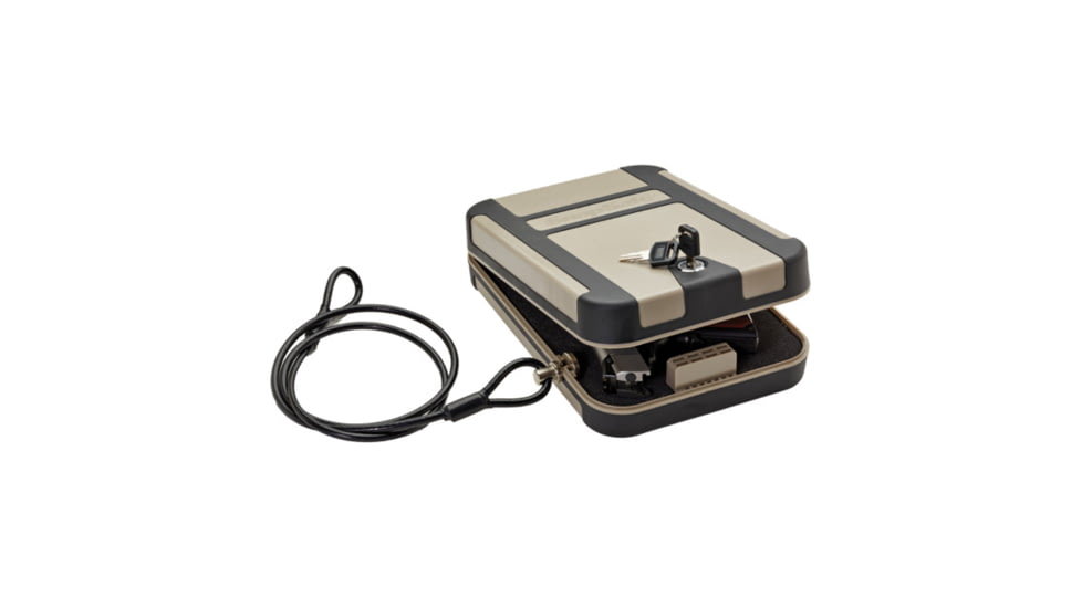 Hornady SnapSafe Treklite Lock Box With Key Lock, Extra Large, FDE, 752122325