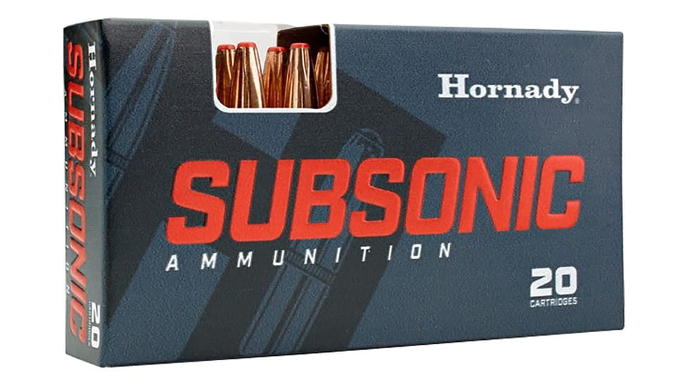Hornady Subsonic .338 ARC 307 Grain Subsonic eXpanding Rifle Ammo, 20 Rounds, 82272