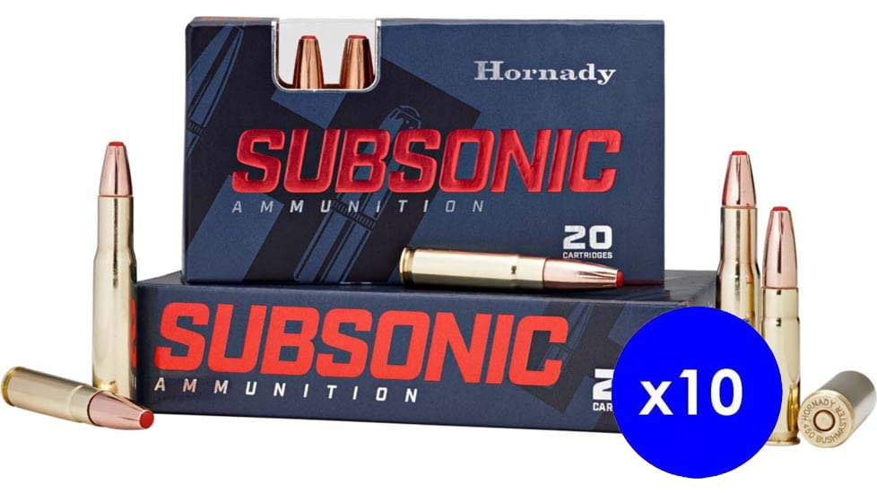 Hornady Subsonic .45-70 Government 410 grain Subsonic eXpanding Brass Cased Centerfire Rifle Ammo