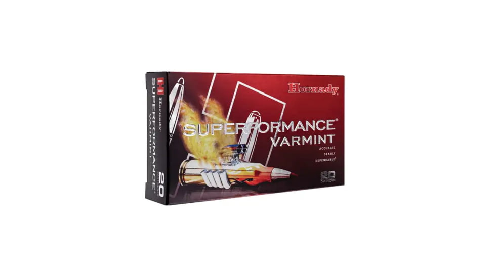 Hornady Superformance 243 Wssm 75 Grain V-Max Brass Cased Rifle Ammo, 20 Rounds, 80411