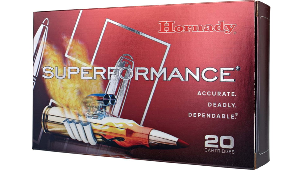 Hornady Superformance 6mm Creedmoor 90 grain Gilding Metal eXpanding Brass Cased Centerfire Rifle Ammo, 20 Rounds, 81394