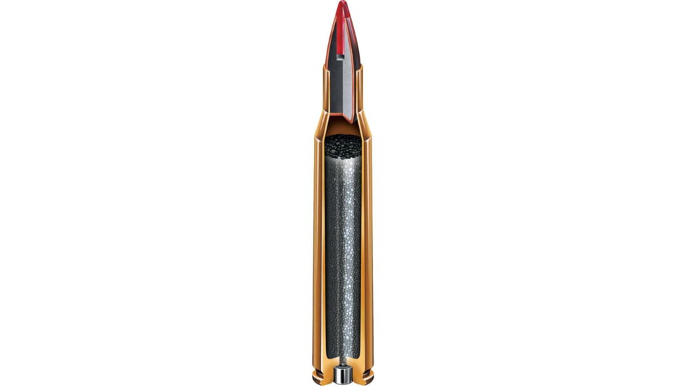 Hornady Superformance .223 Remington 53 grain V-MAX Brass Cased Centerfire Rifle Ammo, 20 Rounds, 8025
